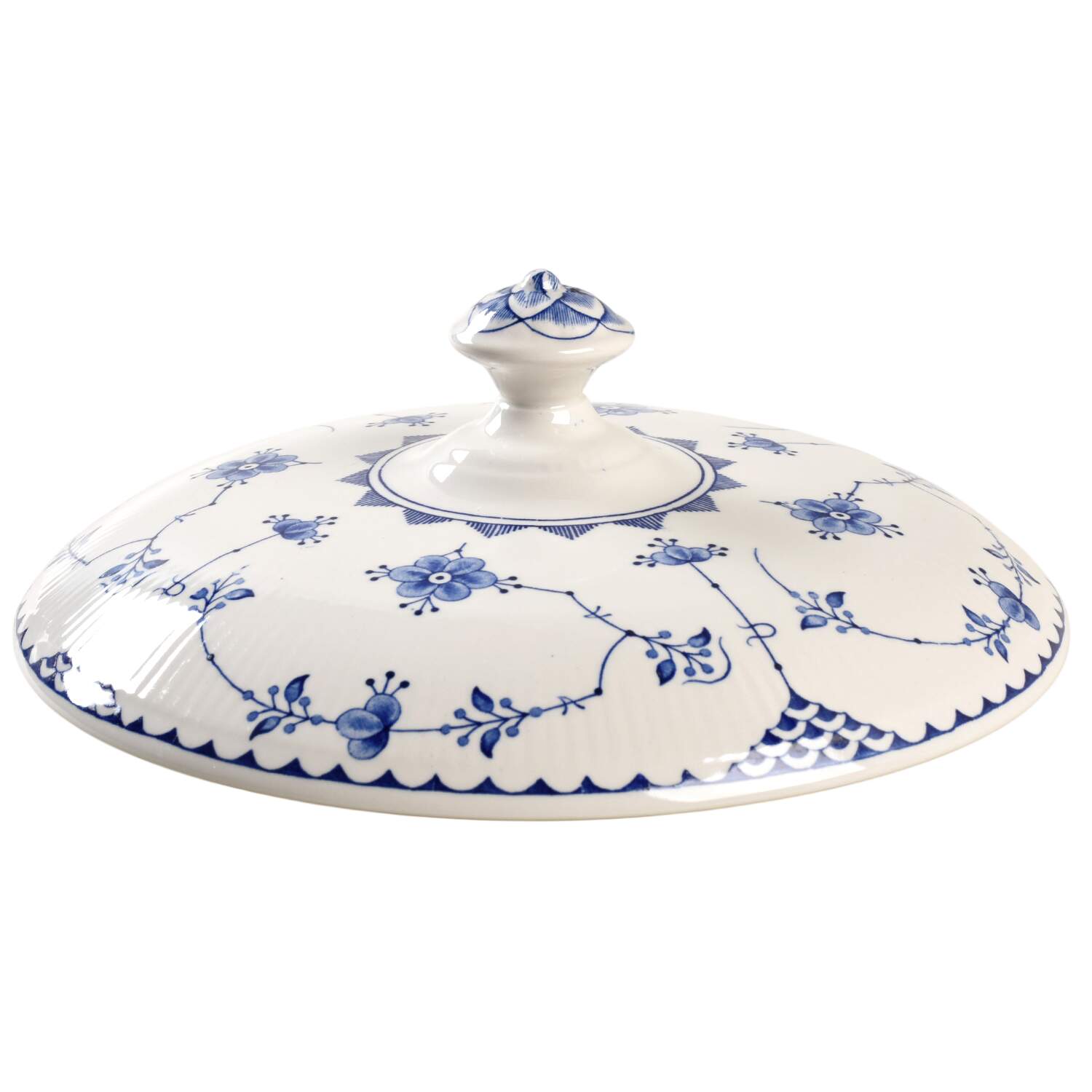 Denmark Blue Lid for Round Vegetable by Mason's-1