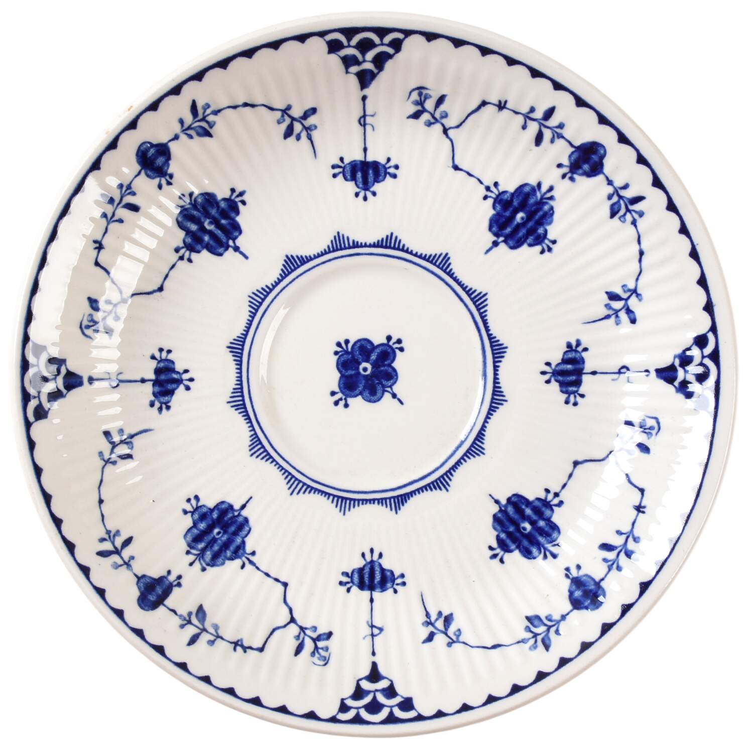 Denmark Blue Saucer for Cream Soup Bowl by Mason's-1