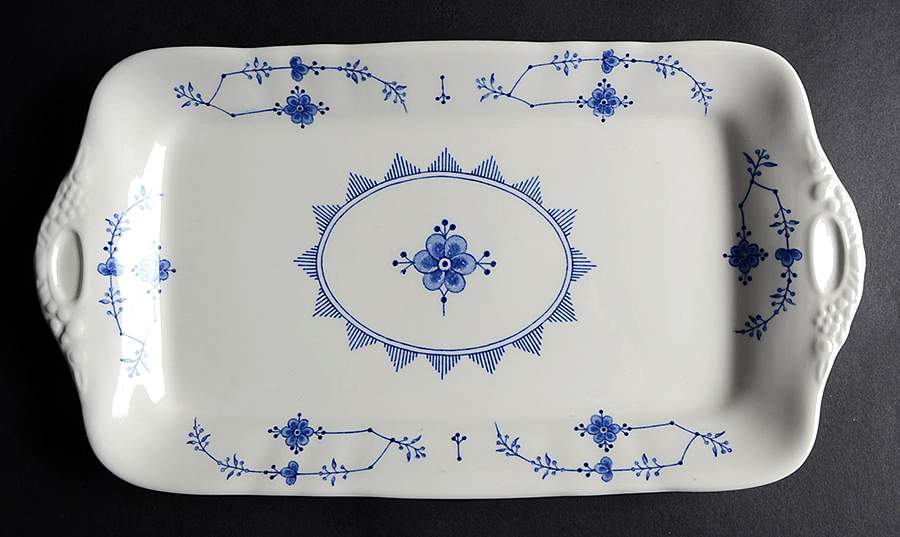 Denmark Blue Large Sandwich Tray by Mason's-1