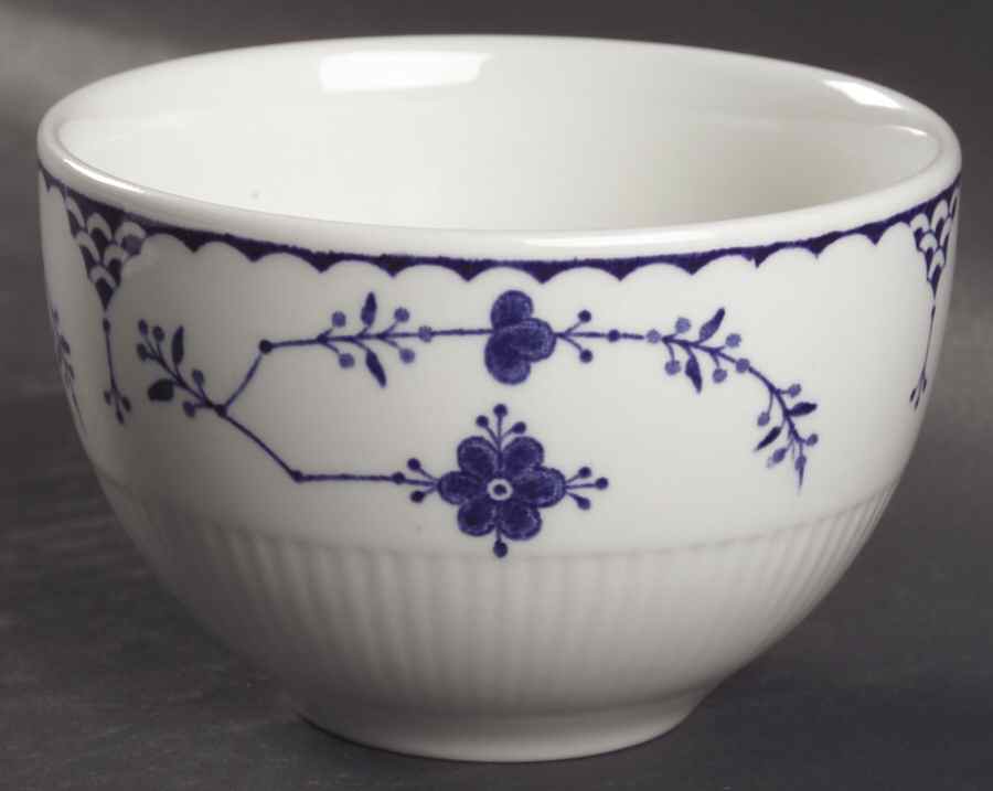 Denmark Blue Open Rice/Sugar Bowl by Mason's-1