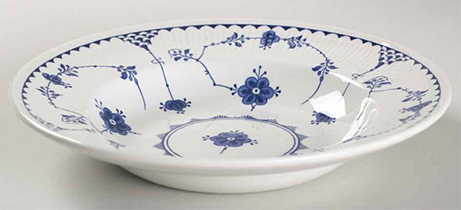 Denmark Blue Large Rim Soup Bowl by Mason's-1