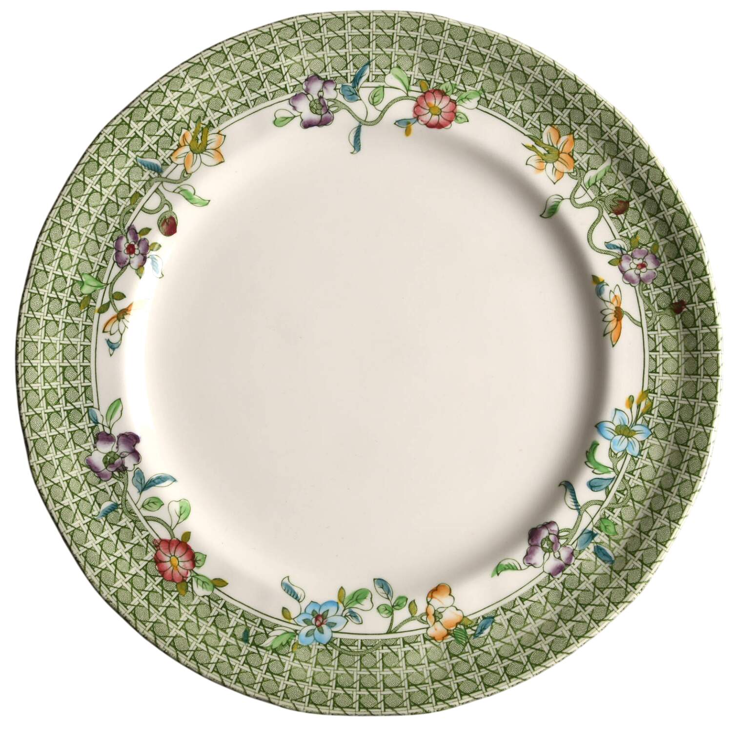 English Country Garden Green Mltclr Dinner Plate by Mason's-1