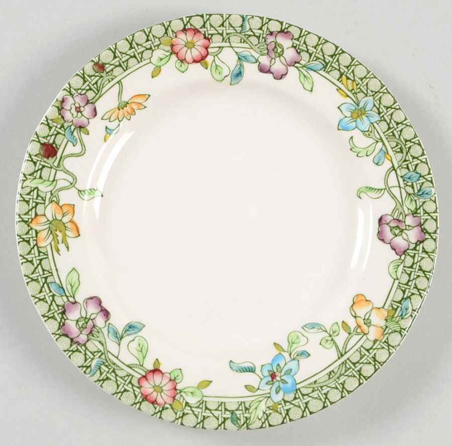English Country Garden Green Mltclr Bread & Butter Plate by Mason's-1