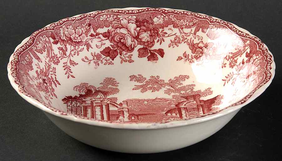 Fountains Red Coupe Cereal Bowl by Mason's-1