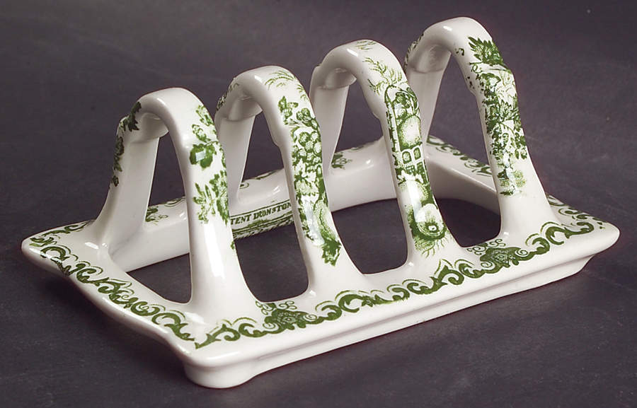 Fruit Basket Green Toast Server by Mason's-1