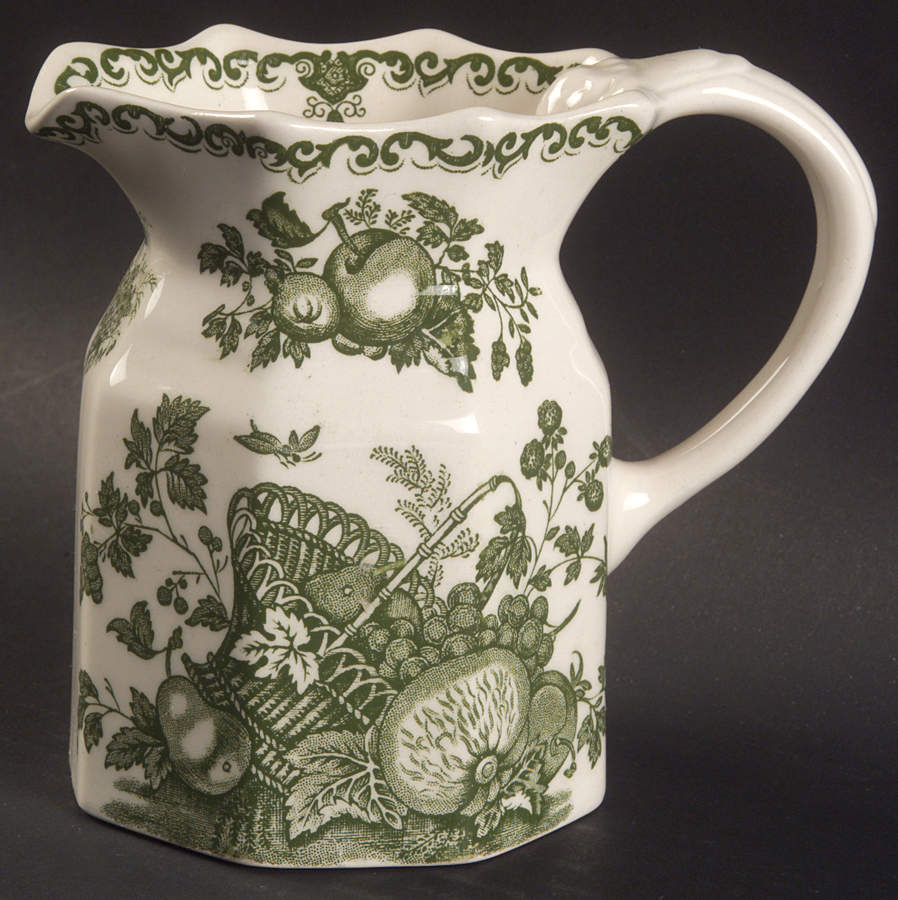 Fruit Basket Green Small Hydra Jug by Mason's-1