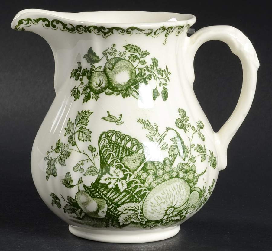 Fruit Basket Green 16 Oz Romney Jug by Mason's-1