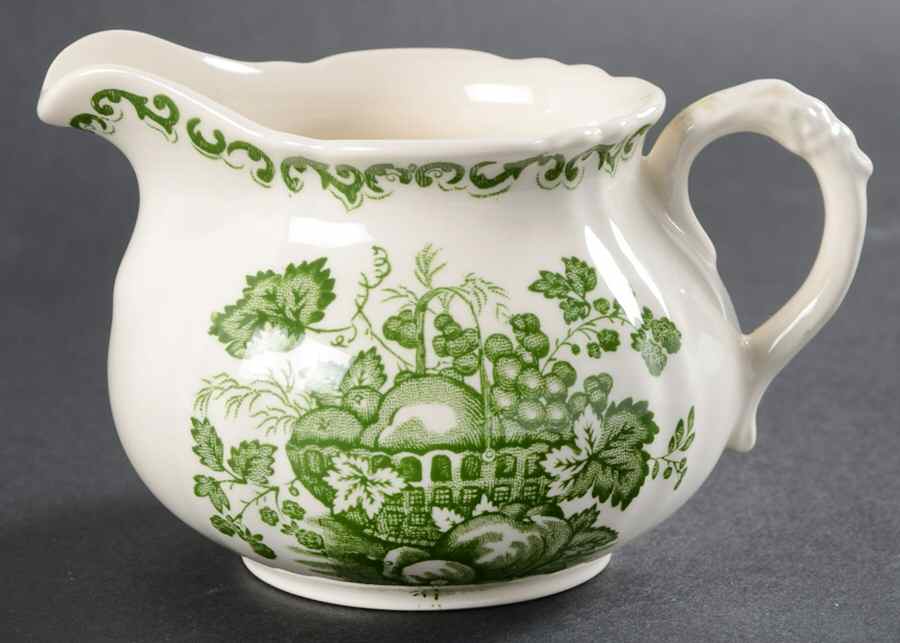 Fruit Basket Green Creamer by Mason's-1