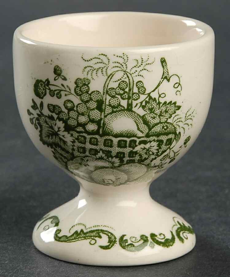 Fruit Basket Green Single Egg Cup by Mason's-1