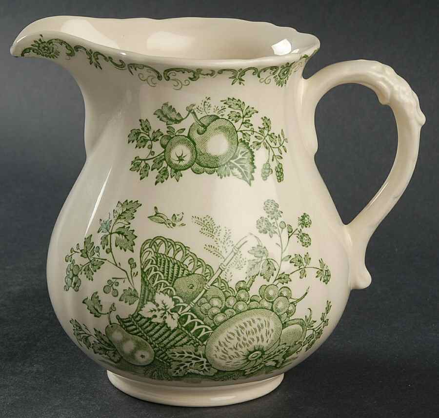 Fruit Basket Green 24 Oz Romney Jug by Mason's-1
