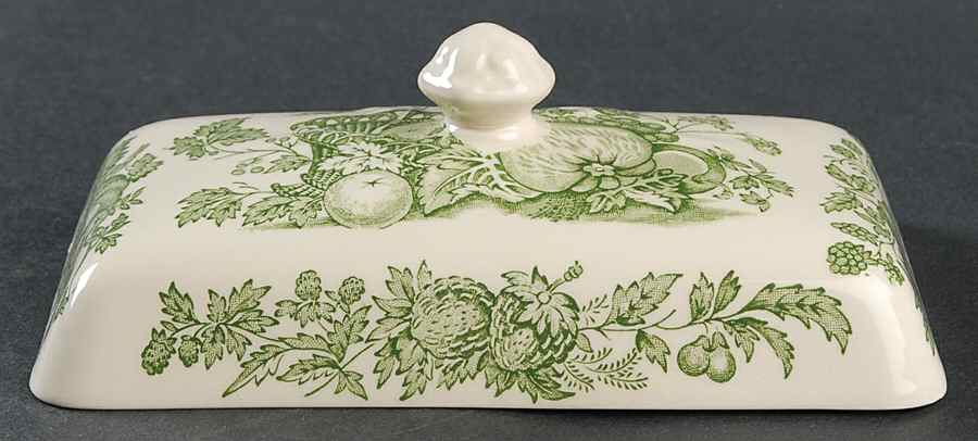 Fruit Basket Green Lid for 1/4 Lb Butter by Mason's-1