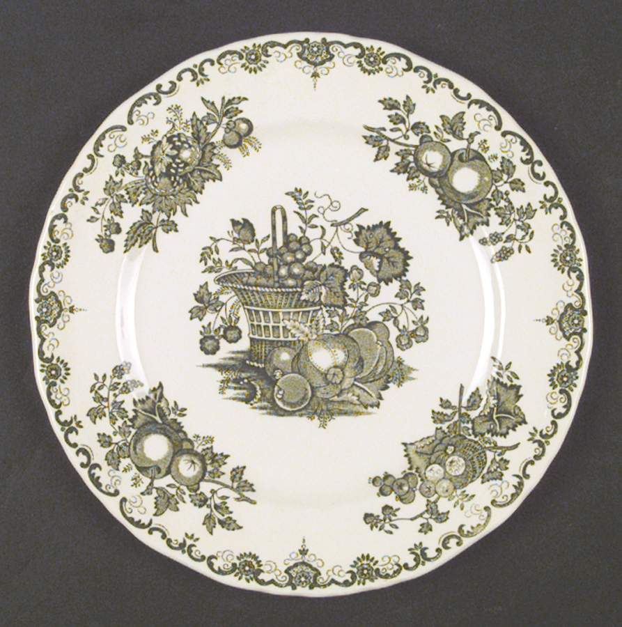 Fruit Basket Green Salad Plate by Mason's-1