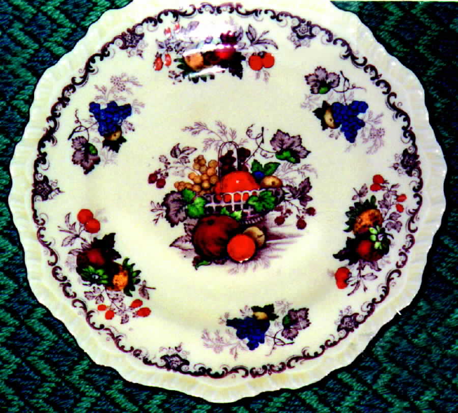 Fruit Basket Multicolor Dinner Plate by Mason's-1