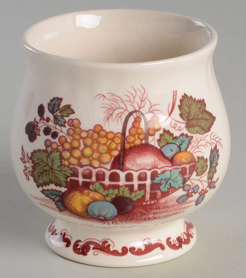 Fruit Basket Red Multicolor Jam/Jelly No Lid by Mason's-1
