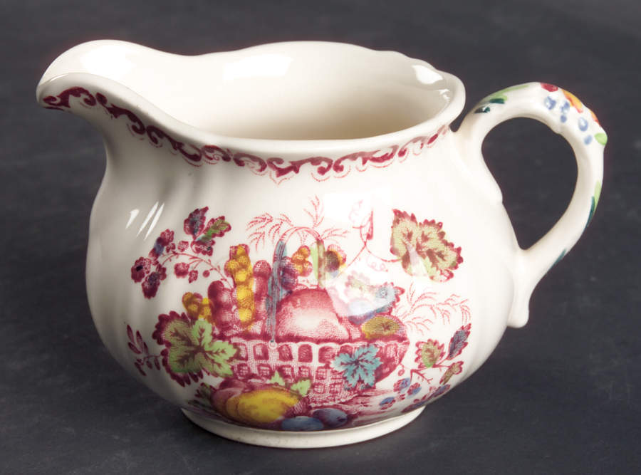 Fruit Basket Red Multicolor Creamer by Mason's-1