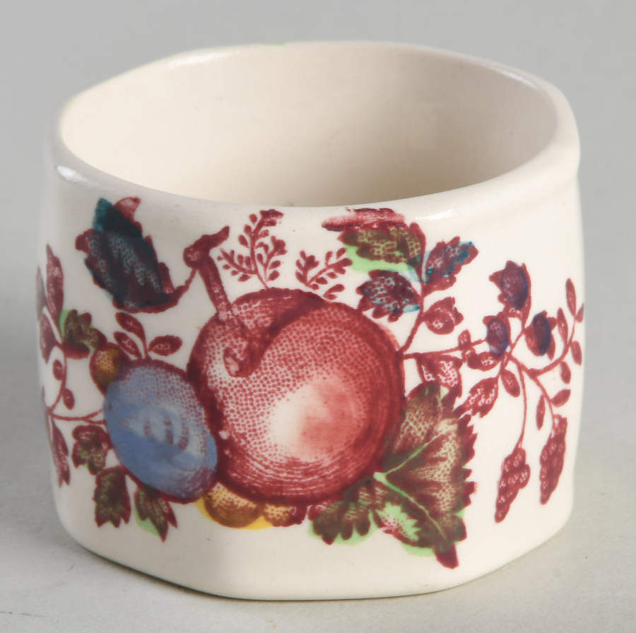 Fruit Basket Red Multicolor Napkin Ring by Mason's-1