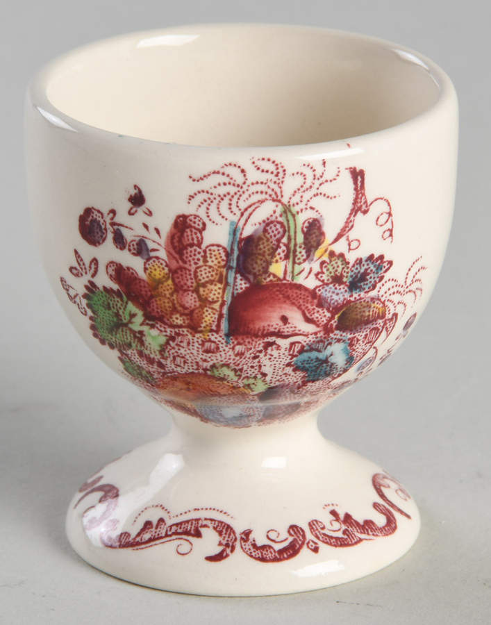 Fruit Basket Red Multicolor Single Egg Cup by Mason's-1
