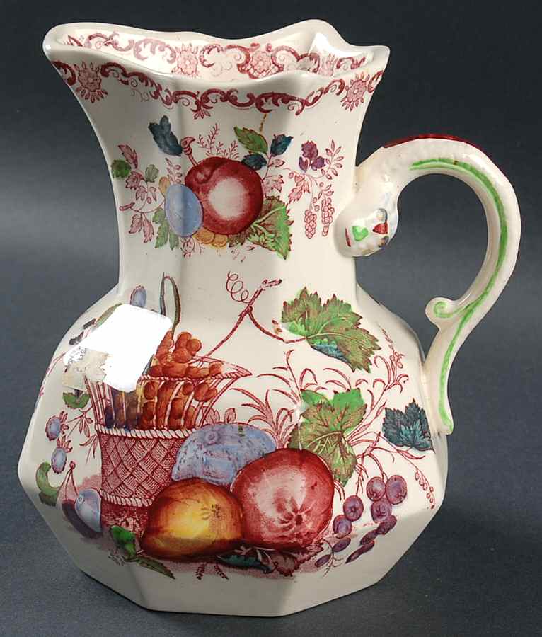 Fruit Basket Red Multicolor Medium Hydra Jug by Mason's-1