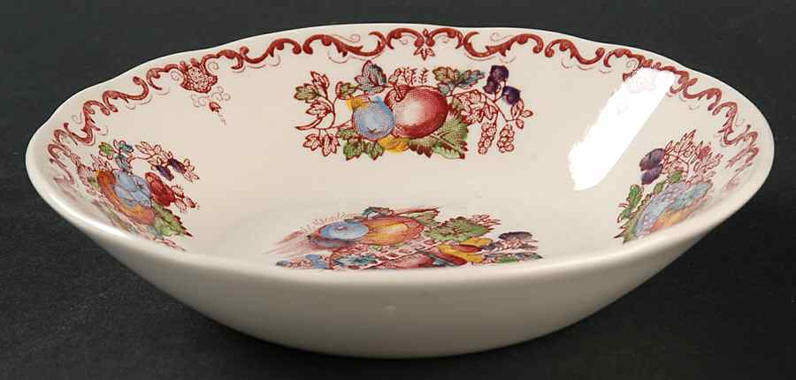 Fruit Basket Red Multicolor Fruit/Dessert (Sauce) Bowl by Mason's-1
