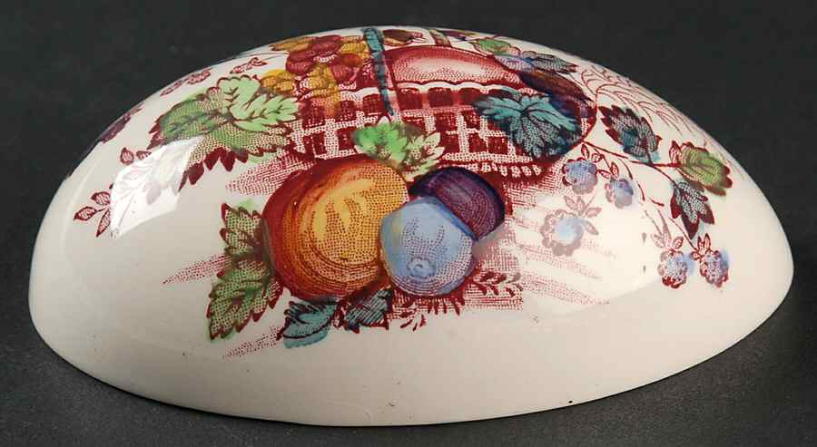 Fruit Basket Red Multicolor Lid for 4" Egg Box by Mason's-1