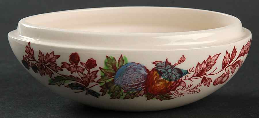 Fruit Basket Red Multicolor 4" Egg Box No Lid by Mason's-1
