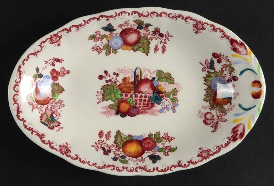 Fruit Basket Red Multicolor Relish by Mason's-1