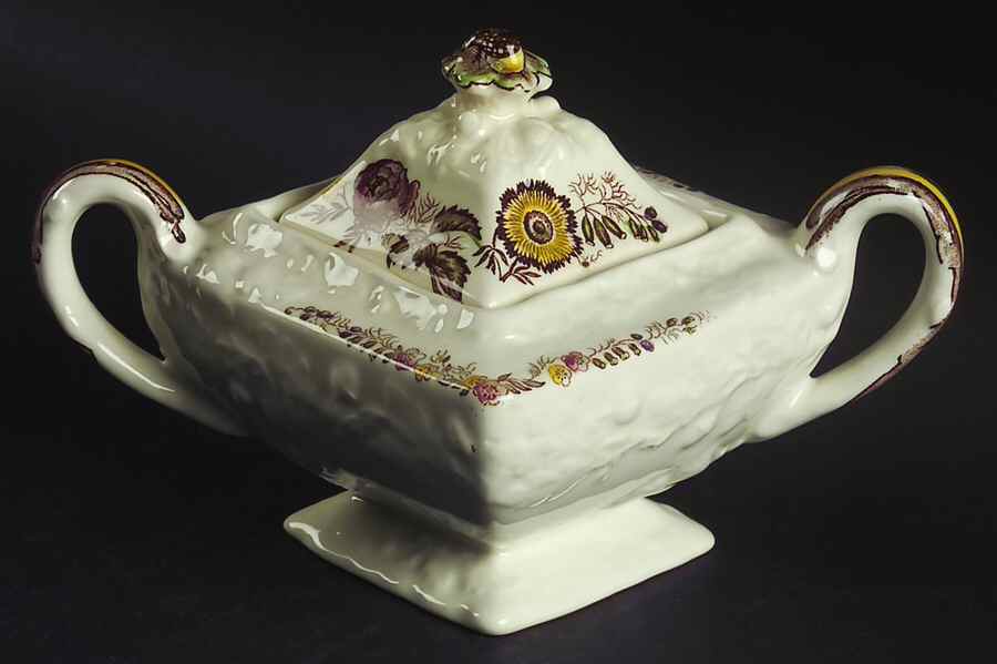 Friarswood Sugar Bowl & Lid by Mason's-1