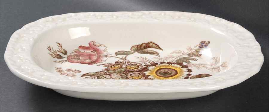 Friarswood 10" Oval Vegetable Bowl by Mason's-1