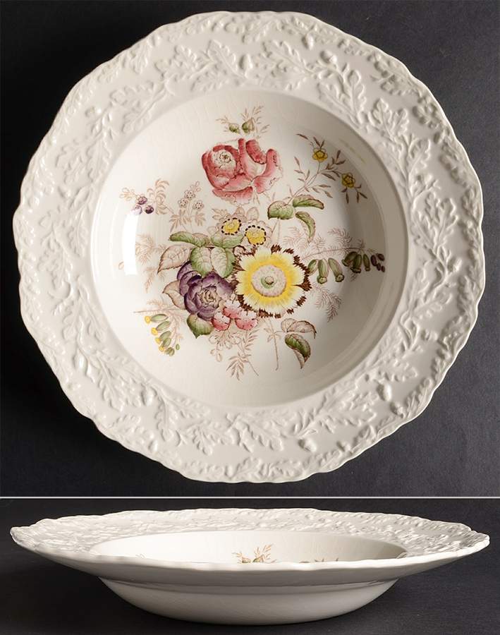 Friarswood Large Rim Soup Bowl by Mason's-1