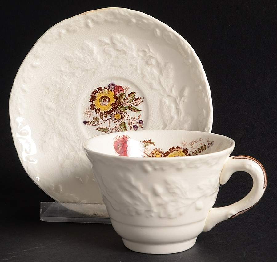 Friarswood Footed Demitasse Cup & Saucer Set by Mason's-1