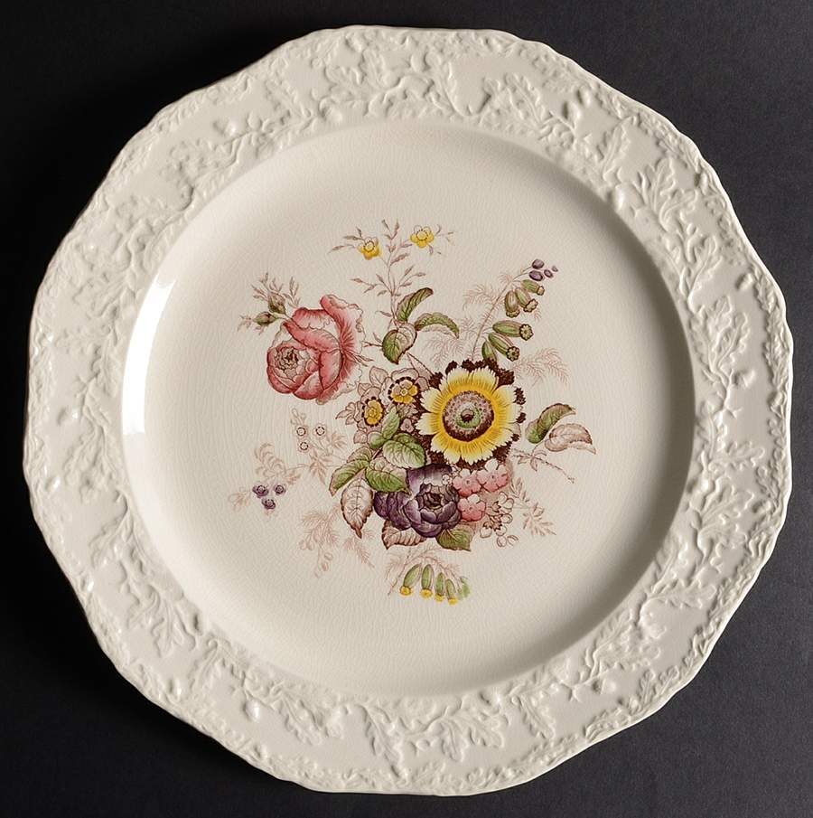 Friarswood 13" Chop Plate (Round Platter) by Mason's-1