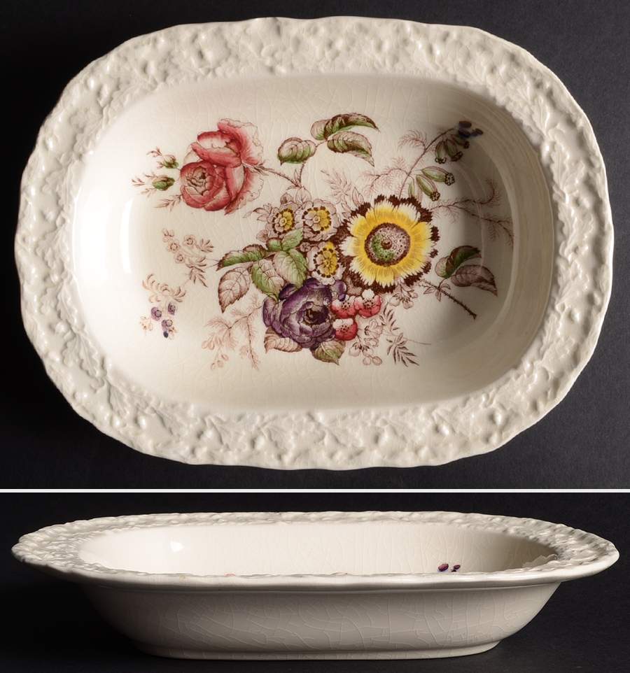Friarswood 9" Oval Vegetable Bowl by Mason's-1