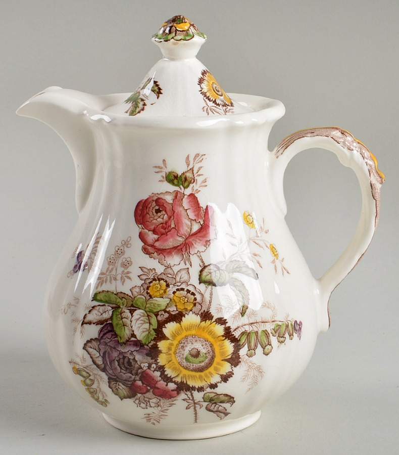 Friarswood Hot Water Jug & Lid by Mason's-1