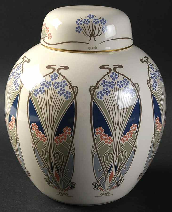 Ianthe Medium Prunus Jar & Lid by Mason's-1