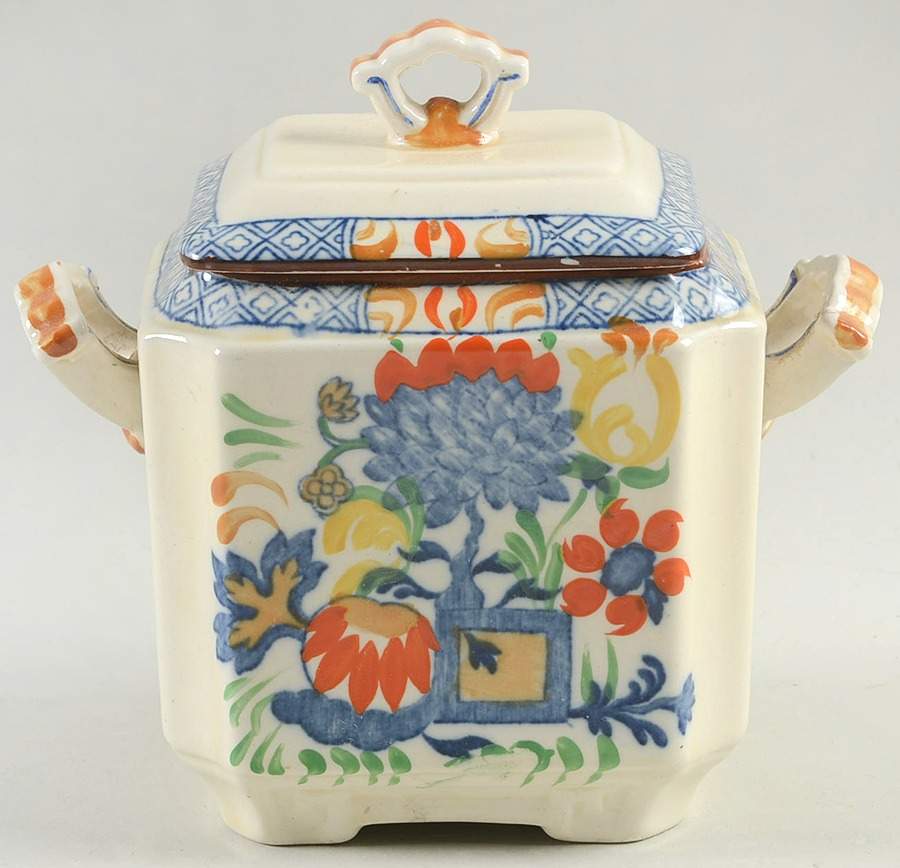 Jardiniere Sugar Bowl & Lid by Mason's-1
