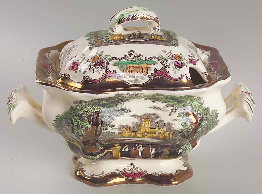 Leeds Sauce Boat & Lid by Mason's-1