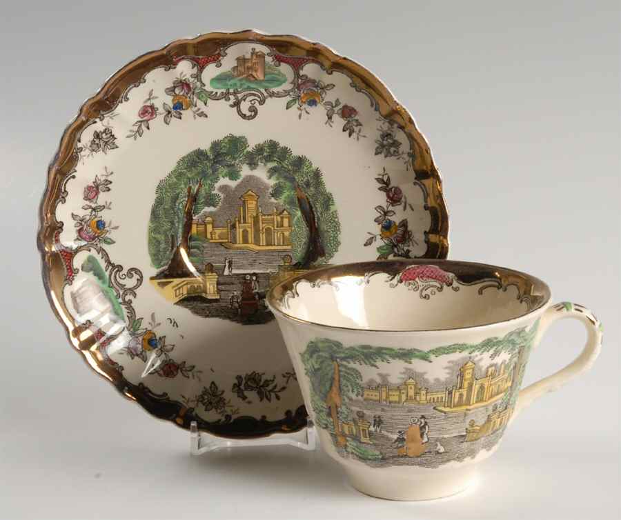 Leeds Oversized Cup & Saucer Set by Mason's-1