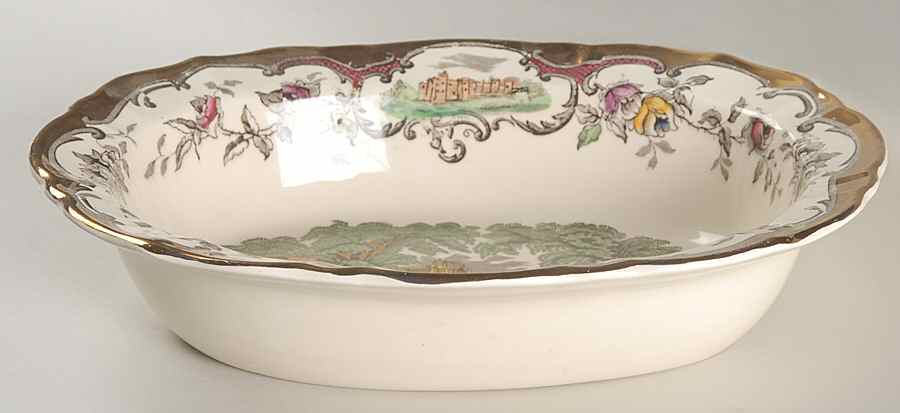 Leeds 10" Oval Vegetable Bowl by Mason's-1