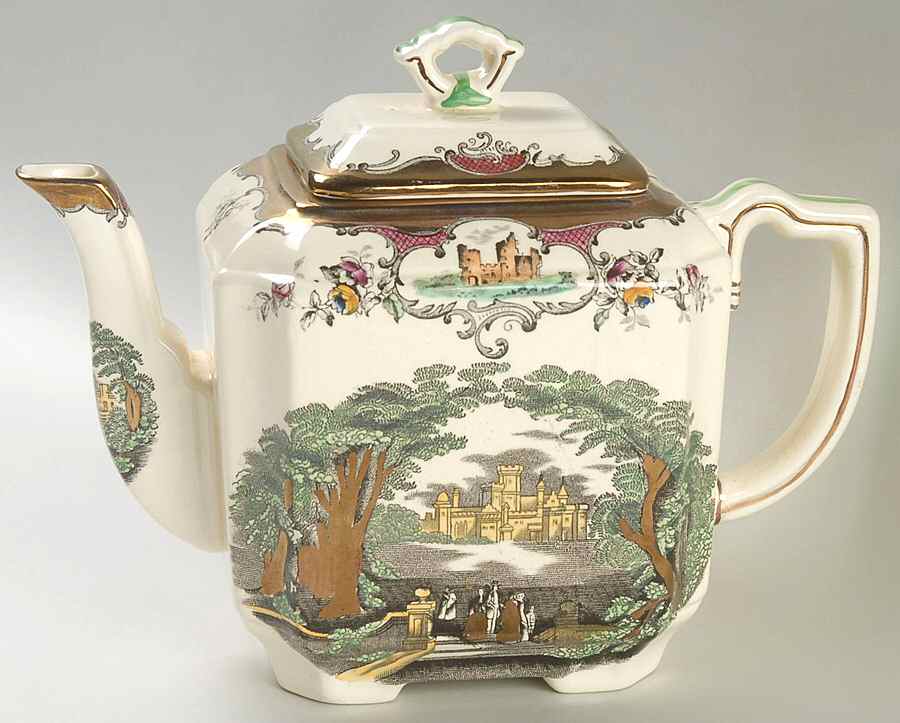Leeds Fan Teapot & Lid by Mason's-1