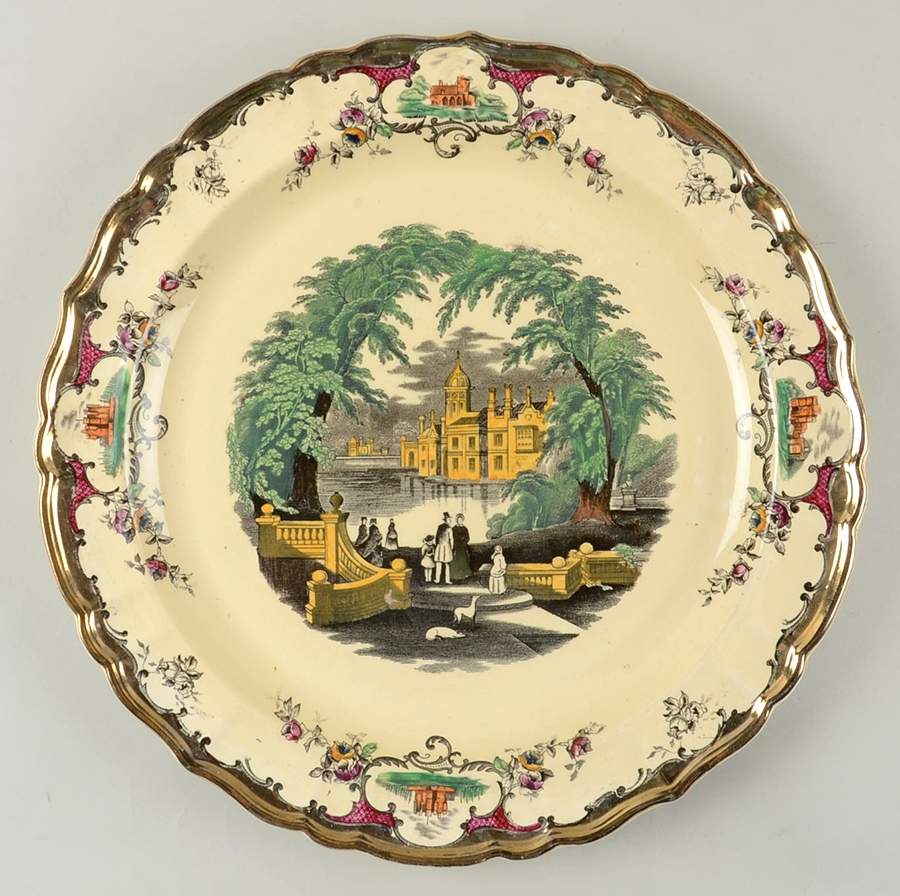 Leeds Large Chop Plate (Round Platter) by Mason's-1