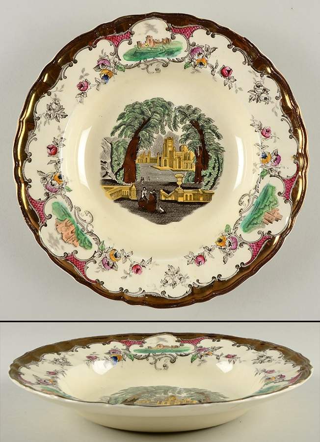 Leeds Large Rim Soup Bowl by Mason's-1