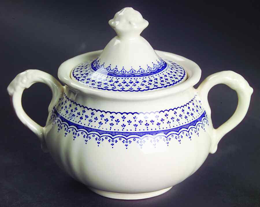 Louise Mini Sugar Bowl & Lid by Mason's-1