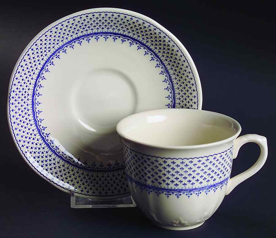 Louise Flat Cup & Saucer Set by Mason's-1