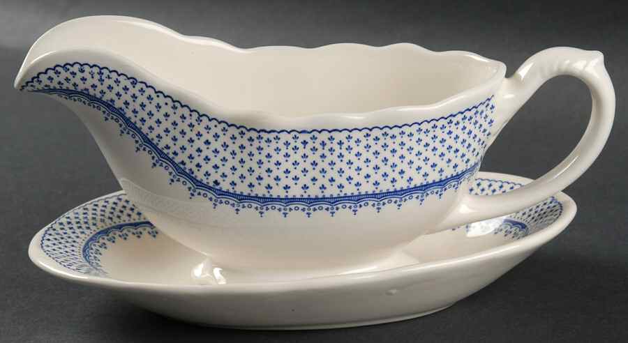 Louise Gravy Boat & Underplate by Mason's-1