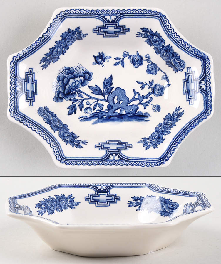 Manchu Blue Small Sweet Meat Dish by Mason's-1