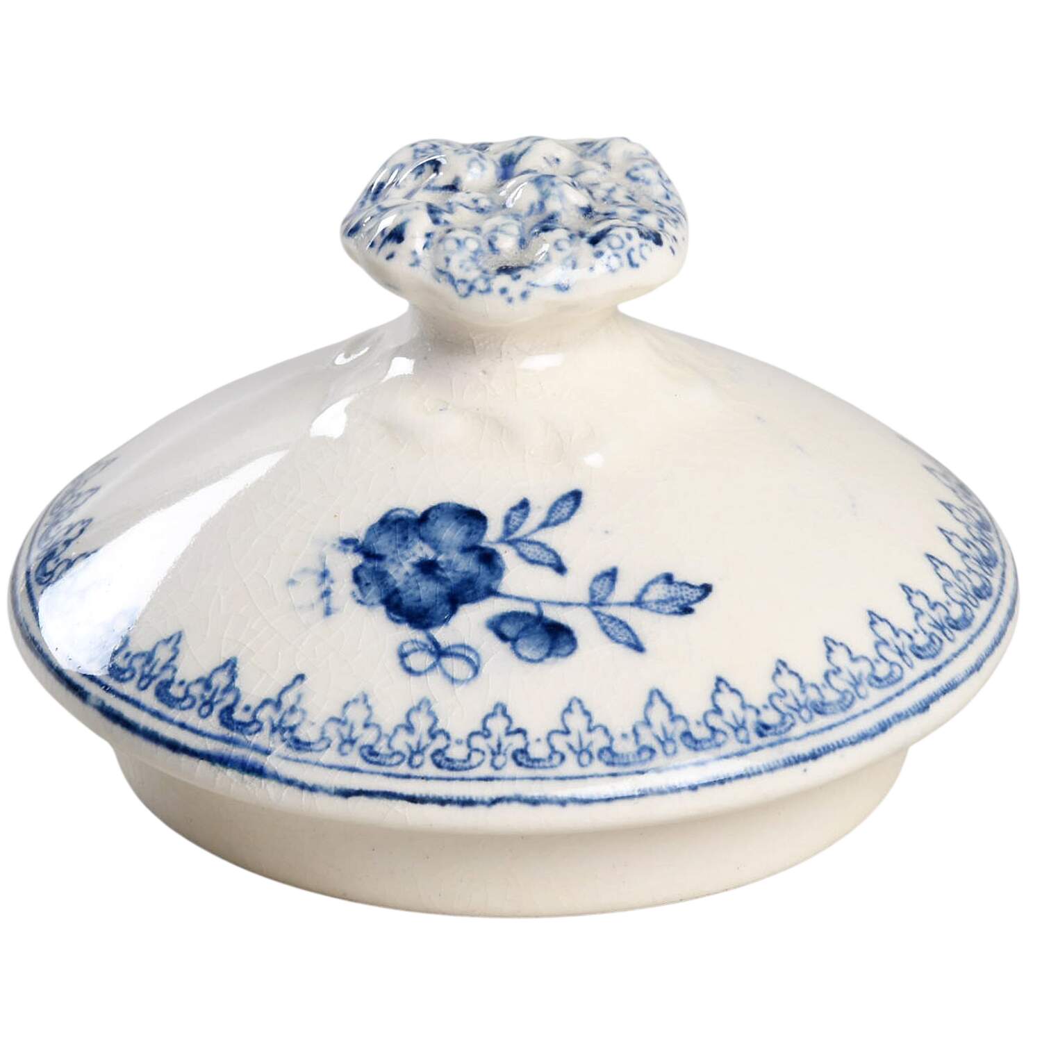Manchu Blue Lid for Sugar Bowl by Mason's-1