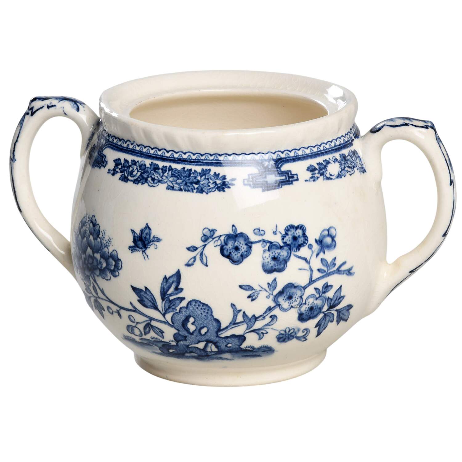 Manchu Blue Sugar Bowl No Lid by Mason's-1