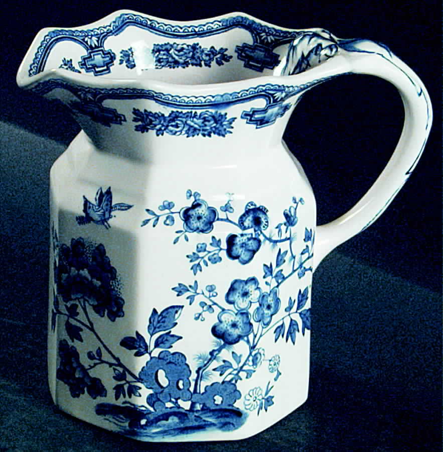 Manchu Blue 22 Oz Fenton Jug by Mason's-1