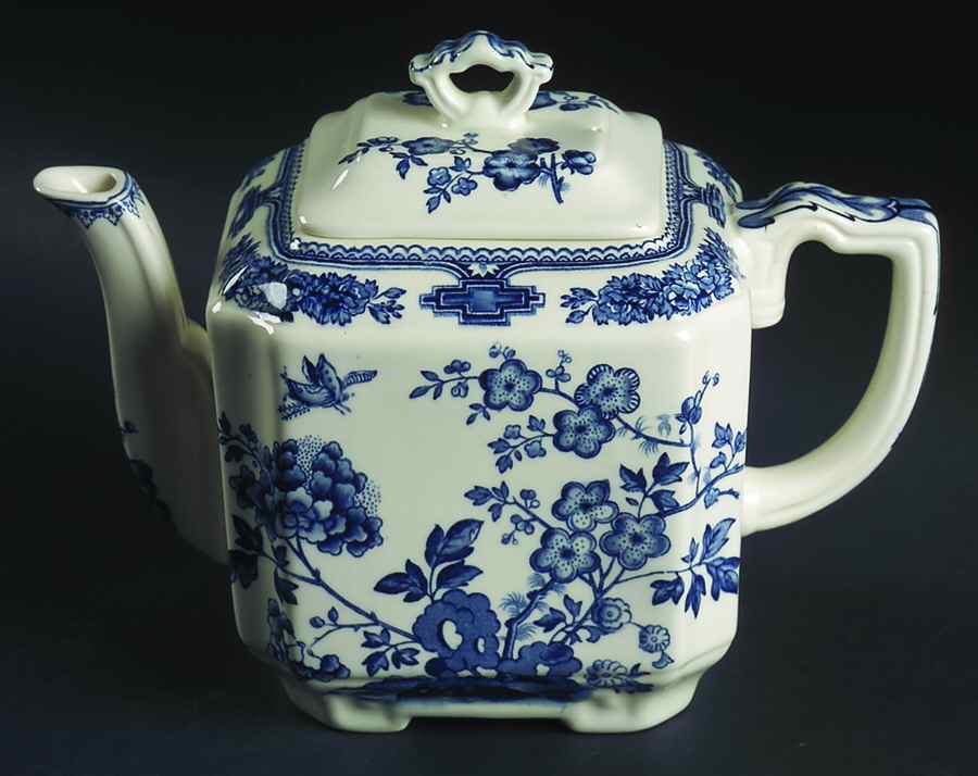 Manchu Blue Teapot & Lid by Mason's-1