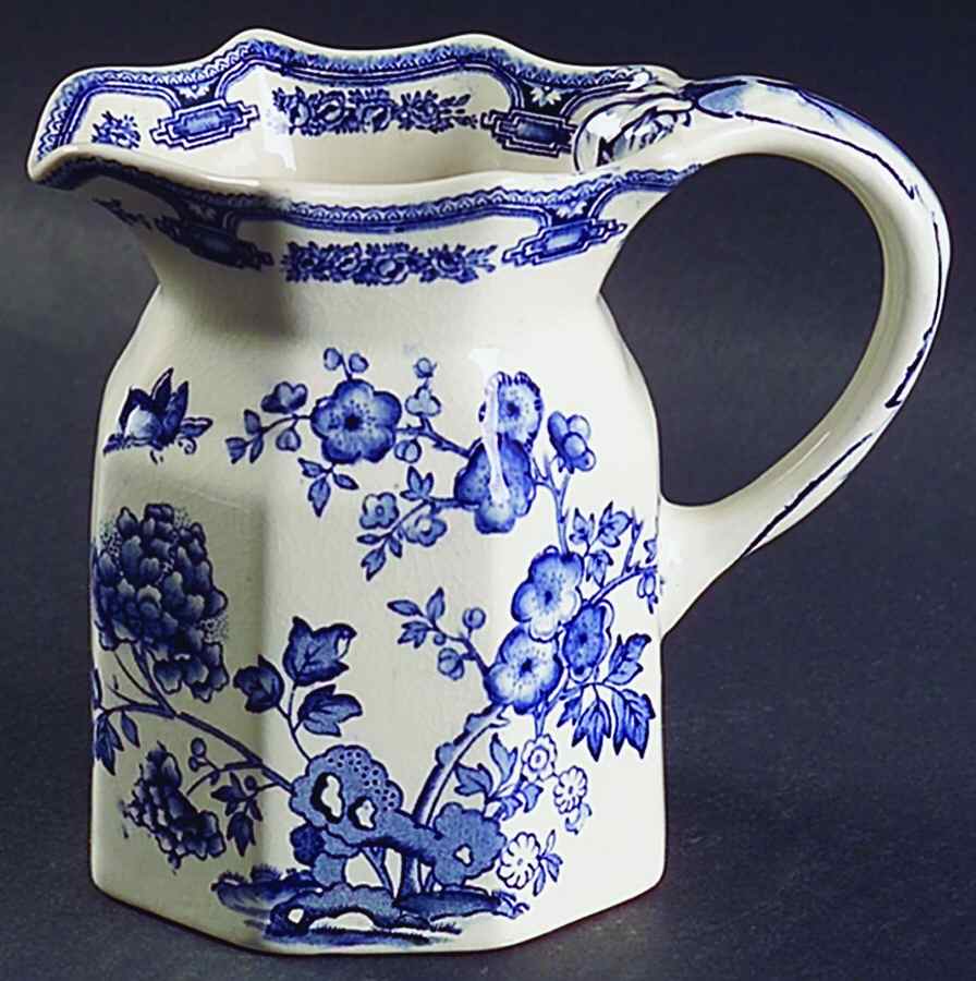 Manchu Blue 12 Oz Fenton Jug by Mason's-1